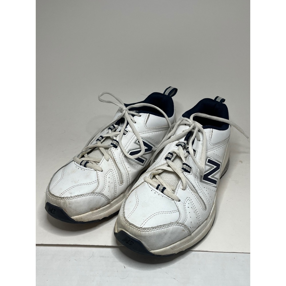 New Balance Mens Running Shoes 10 4E White Navy Blue MX608WN5 608 v5